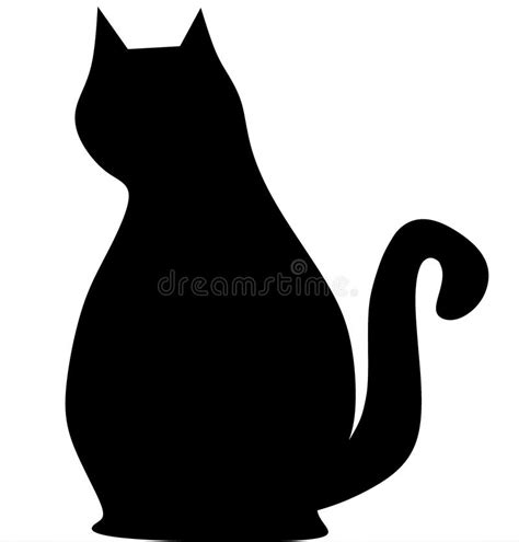 Cat Silhouette Stock Illustration Illustration Of Siluette 243868535