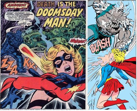 Ms Marvel Supergirl Doomsday And The Doomsday Man Marvel Comic Book Cover Doomsday