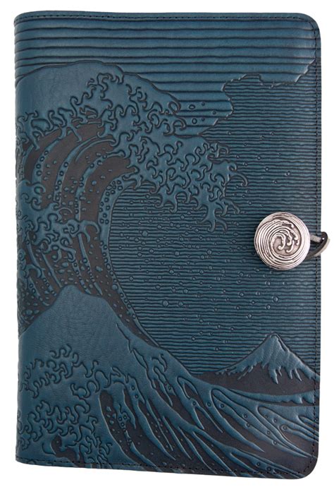 Leather Journal Cover | Hokusai Wave | Leather journal cover, Leather journal, Leather notebook ...