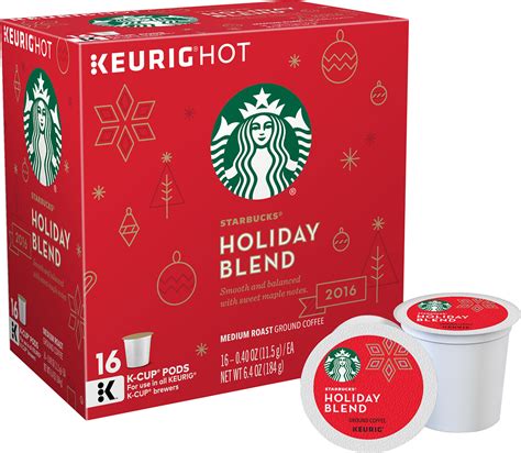 Maybe you would like to learn more about one of these? Starbucks Holiday Blend K-Cup Pods (16-Pack) 117433 - Best Buy