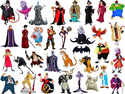 Disney Villains Scar Hades Jafar Mother Gothel Pete Cruella De Ville F