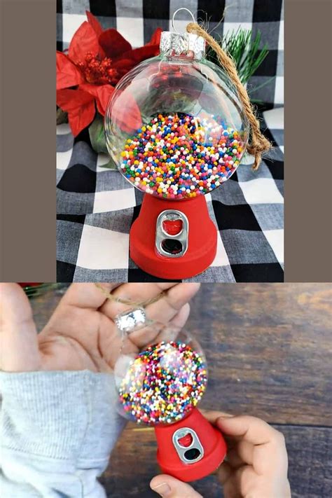 Cheap Christmas Crafts Diy Gumball Machine Ornaments Easy
