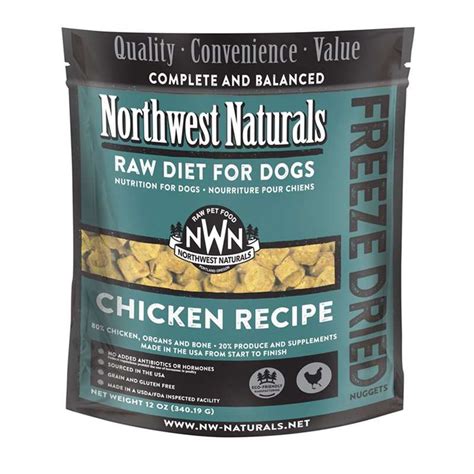 Northwest Naturals Raw Diet Chicken Freeze Dried Nuggets Dog Treats