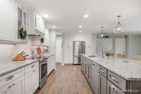 Light Kitchen Cabinets Not White Simply White Kitchen With Light Grey