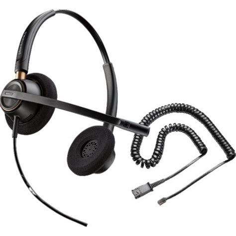 Plantronics HW520 EncorePro Noise Canceling Binaural Headset With RJ9