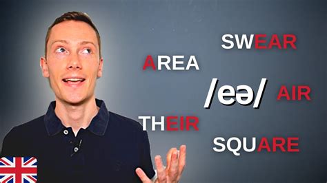 How To Pronounce The Eə Sound In British English Youtube