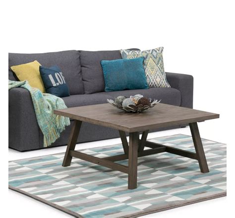 4.5 out of 5 stars. 36" Stewart Solid Wood Square Coffee Table Driftwood ...