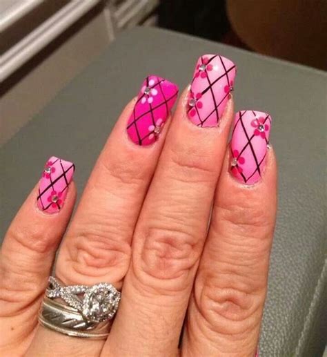 Quick and easy stamping flowers. 45 Easy Flower Nail Art Designs for Beginners