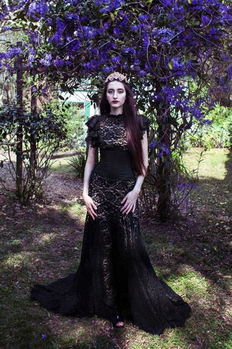 Victorian style wedding dresses is one of the design ideas that you can use to reference your dresses. The lace on this Xiaolindesign Gothic Victorian black ...