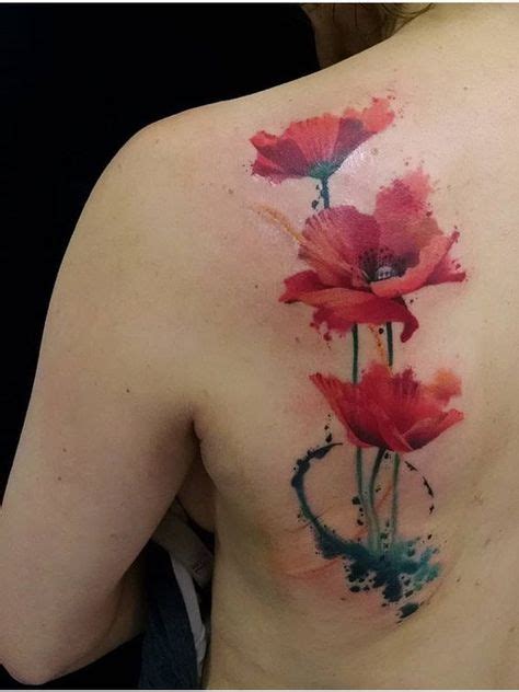 42 Best Watercolor Poppy Tattoo Ideas Poppies Tattoo Watercolor