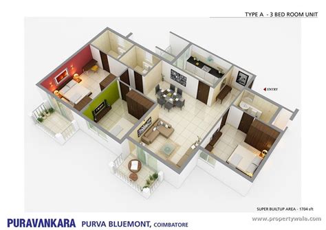 Purva Bluemont Trichy Road Coimbatore Apartment
