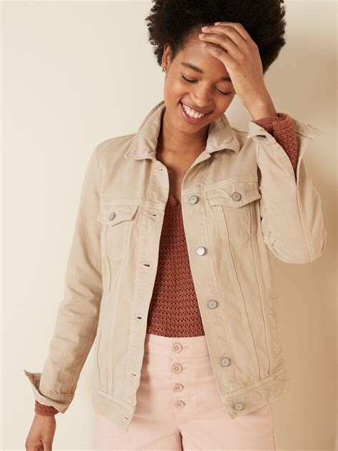 Old Navy Tan Jean Jacket For Women Shopstyle