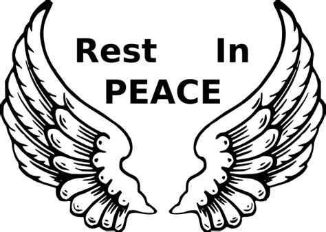 Maybe you would like to learn more about one of these? Rest In Peace Wings Clip Art at Clker.com - vector clip art online, royalty free & public domain