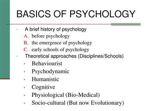Ppt Basics Of Psychology Powerpoint Presentation Free Download Id