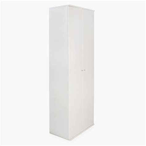 Alps Tall Shoe Cabinet 33 Pairs White White Compressed Wood