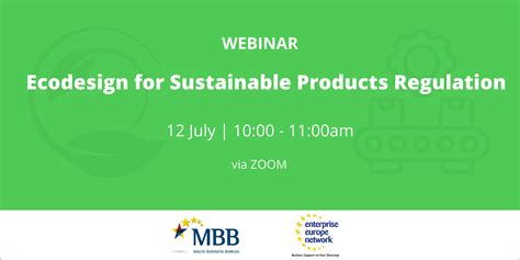 Webinar On Ecodesign For Sustainable Products Regulation Enterprise