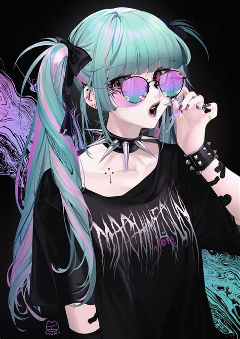 Pin By Mon9 On Girls ️ Gothic Anime Girl Emo Anime Girl Manga Anime