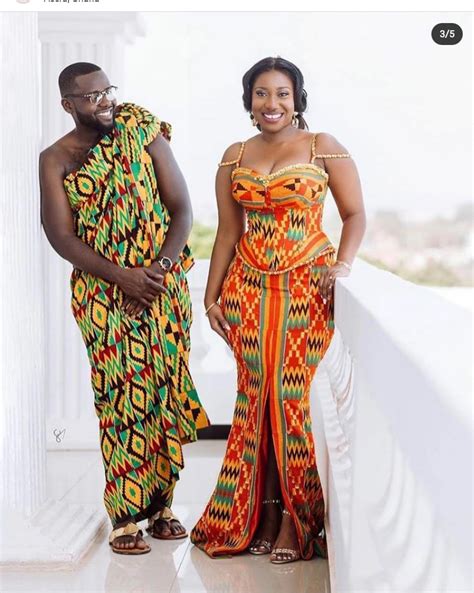 15 Elegant Kente Styles For Engagement In Ghana 2021 The Glossychic Kente Styles South African