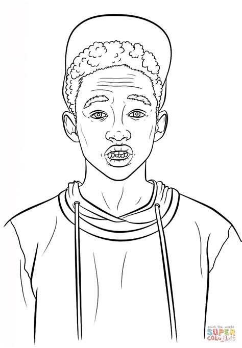 Jaden Smith Coloring Page Free Printable Coloring Page Coloring Home