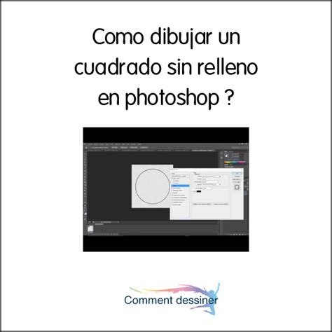 Como Dibujar Un Cuadrado Sin Relleno En Photoshop Como Dibujar