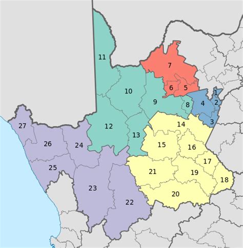 List Of Districts Of The Northern Cape