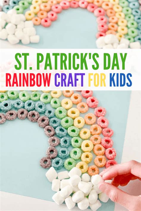 Easy And Edible Rainbow St Patricks Day Craft For Kids Lola Lambchops