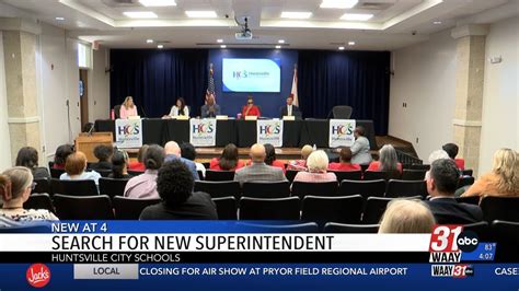 Huntsville City Schools Board Begins Interviewing Superintendent Finalists Youtube