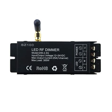 Dimmable all of our power supplies are compatible with dimmers, either 12 volts dc or 110 volts ac varieties. Inline Knob Single Color LED Dimmer 12V 2A 24W | mjjcled.com