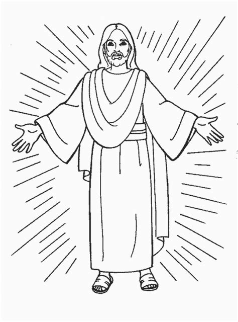 Jesus Coloring Page For Kids Printable