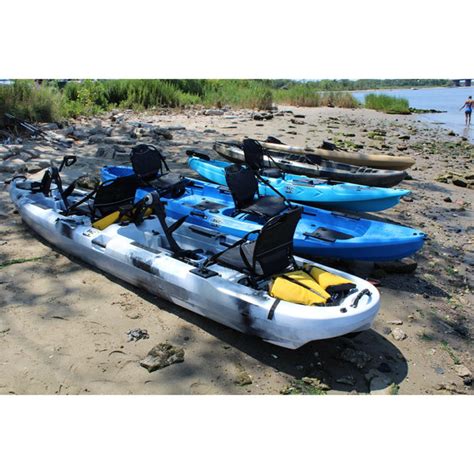 Bkc Pk14 14 Tandem Sit On Top Pedal Drive Kayak W Rudder System And