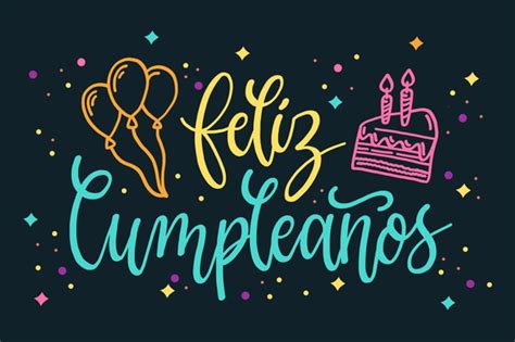 Letras De Concepto De Feliz Cumpleaños Vector Gratis