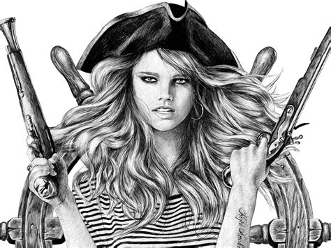 Pirate Girl Sketch