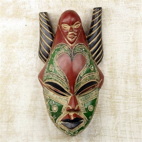 African Wood Mask Strong Dejen African Masks African Beautiful Mask