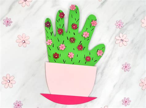 Welcome to day #3 sneak peek of taylored expressions feb release. Handprint Cactus DIY Mother's Day Card