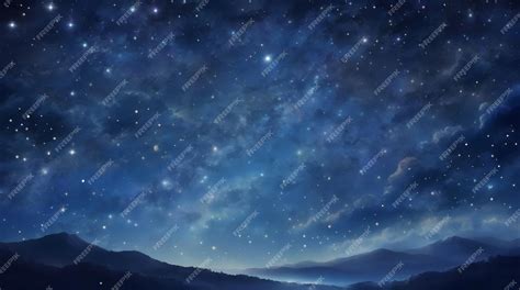 Premium Ai Image Captivating Starry Night Sky Background Night Sky