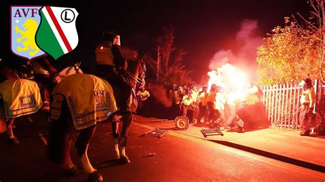 ASTON VILLA LEGIA Legia Warsaw Fans At Villa Park Kibice Legii