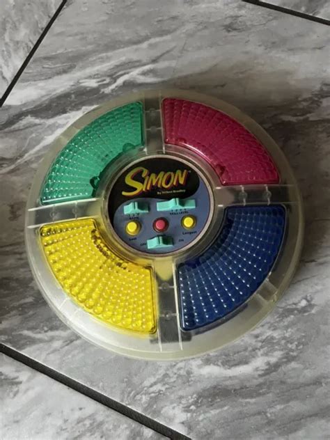 Vintage Simon Electronic Large Memory Game Milton Bradley Clear Parts