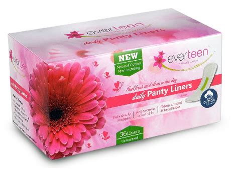 Everteen Natural Cotton Daily Panty Liners Material Cotton Surface