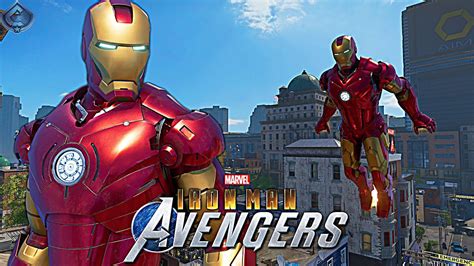 Marvels Avengers Game Mcu Iron Man 1 Movie Suit Free Roam Gameplay