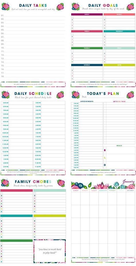 20+ Printables to Help Organize Your Life | Binder organization, Free