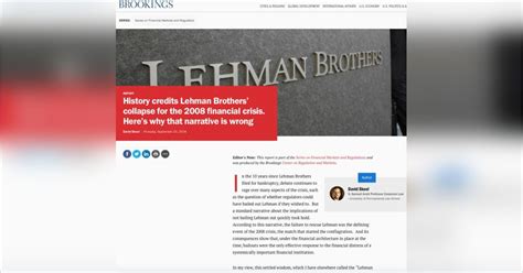history credits lehman brothers collapse for the 2008 financial crisis here s why that