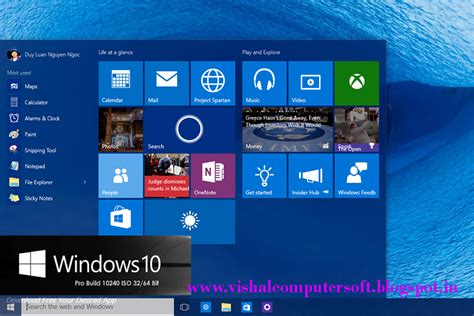 Windows 10 Pro Build 10240 Iso 32 64 Bit Free Download Vishal