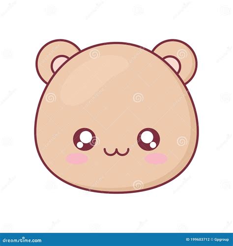 Diseño Vectorial De Dibujos Animados De Osos De Kawaii Ilustración Del