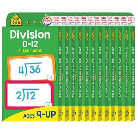 School Zone® Division 0 12 Flash Cards 12ct Michaels