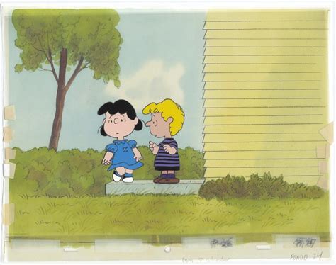 schulz charlie brown snoopy show animation cels drawings lucy