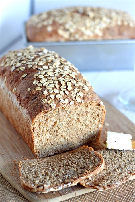 Whole Wheat Sandwich Bread With Oats