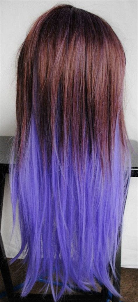 Halloween Sale Amethyst Wig Purple Dip Dye By