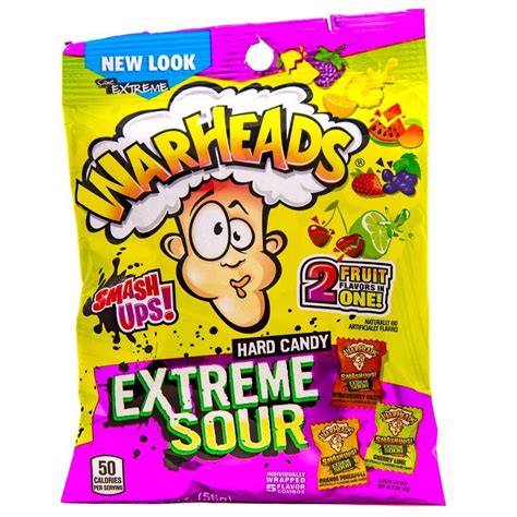 Warheads Smashups Extreme Sour Hard Candy Sweets 56g Pack