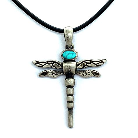 Dragonfly Pendant Turquoise River S Edge Gems