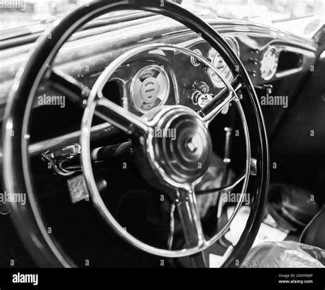 Vintage And Classic Car Interior Dashboard Stock Photo Alamy